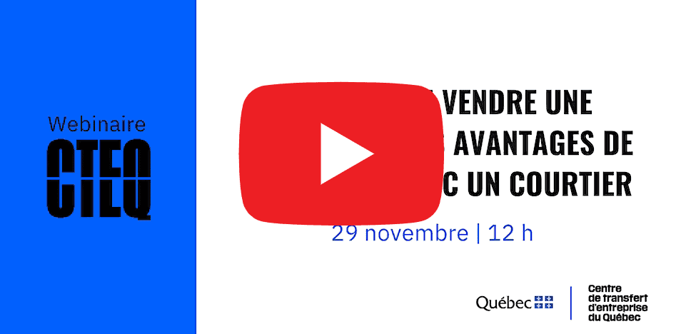 Webinaire : Acheter ou vendre une entreprise : collaborer avec un courtier