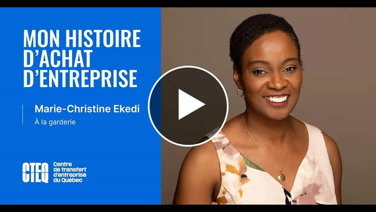 Mon histoire d’achat d’entreprise : Marie Christine Ekedi — À la garderie